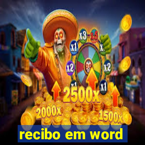 recibo em word